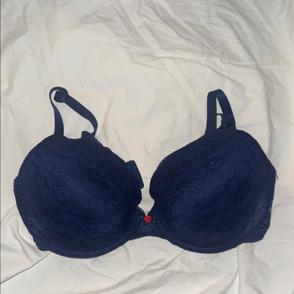 H&M Dark Blue Lace Bra